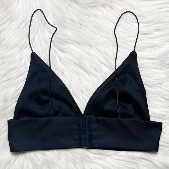 Tobi Bralette Crop Top Dark Navy Blue Size Small - Picture 3 of 5